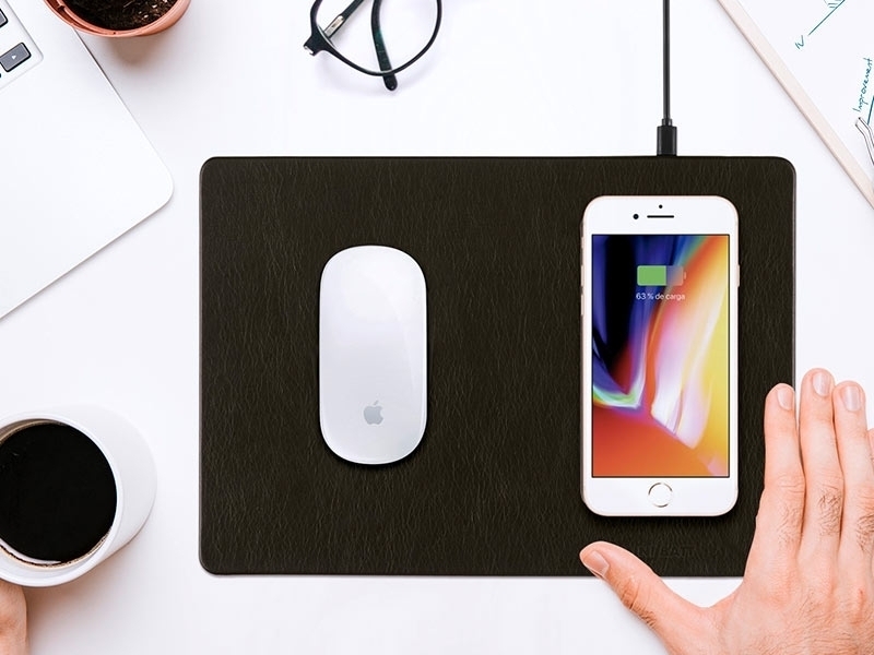 miniBatt MB-PAD Mousepad mit Qi-Ladegerät