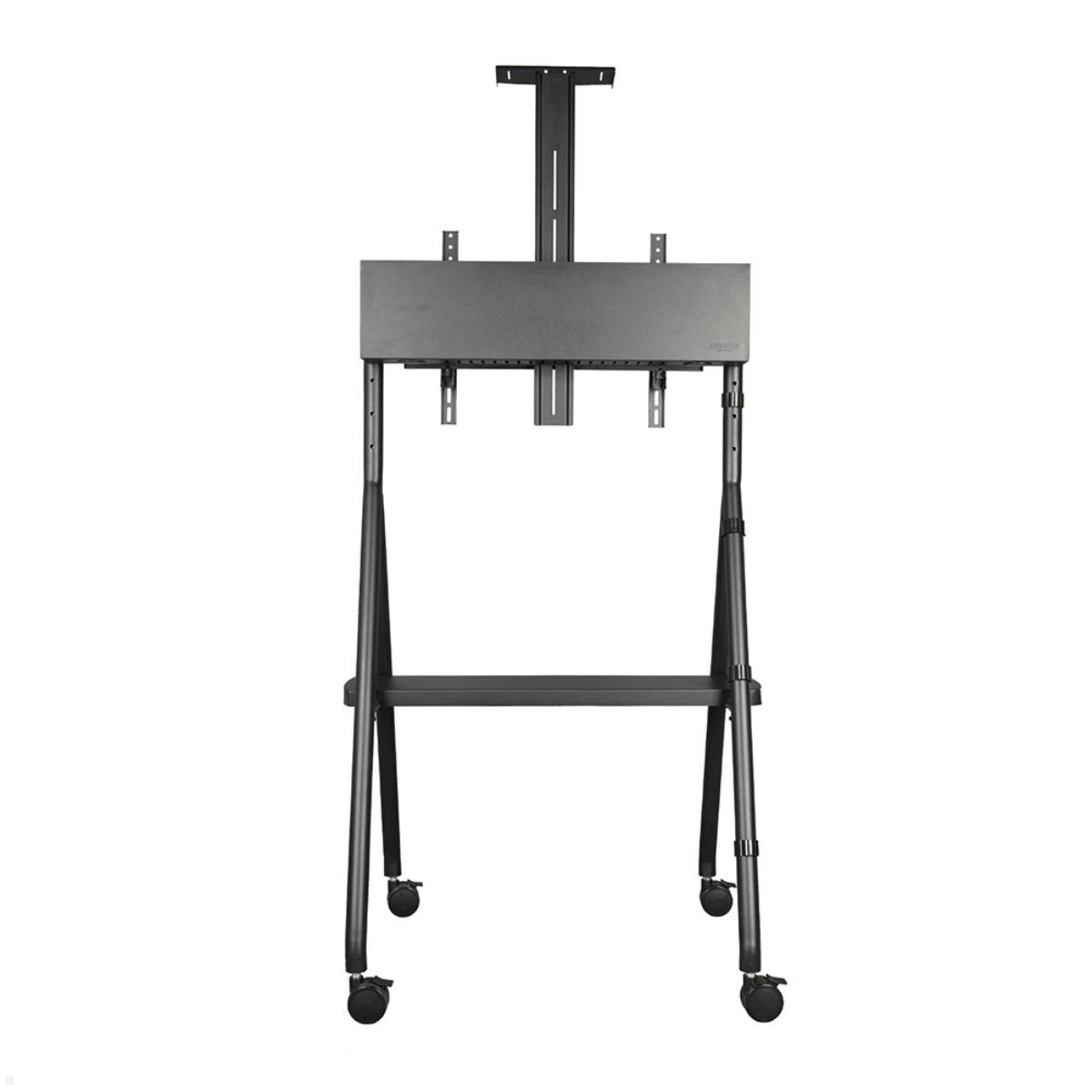 Neomounts NS-M1500BLACK mobiler Videokonferenz Ständer bis 65 Zoll, schwarz, Rückansicht