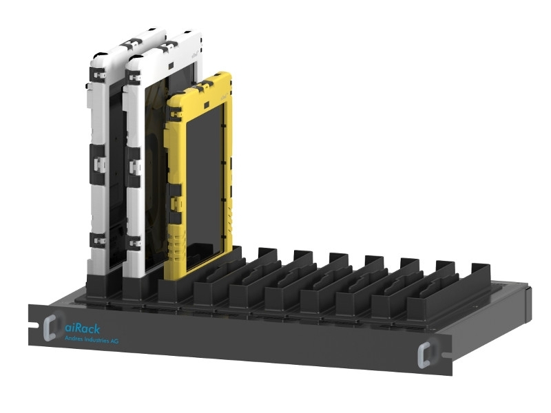 Andres Industries Zubehör aiRack-10 iPad Multi Ladestation Anwendung