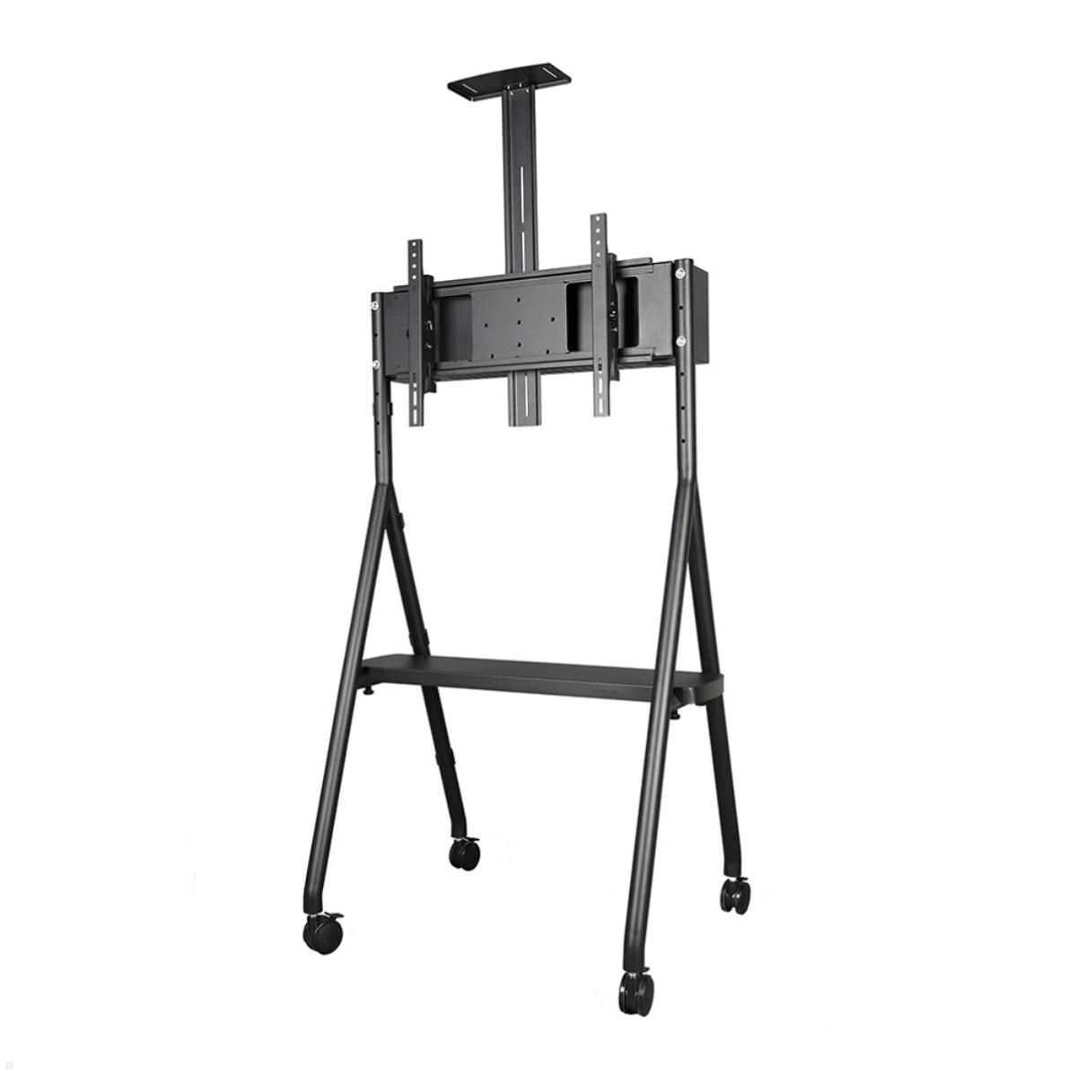 Neomounts NS-M1500BLACK mobiler Videokonferenz Ständer bis 65 Zoll, schwarz, Halterung