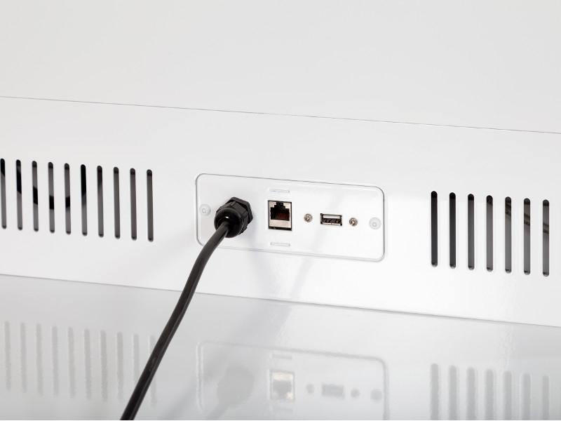 MonLines MDS013W Design IR Touch Display Stele 32 Zoll THIN Anschlüsse