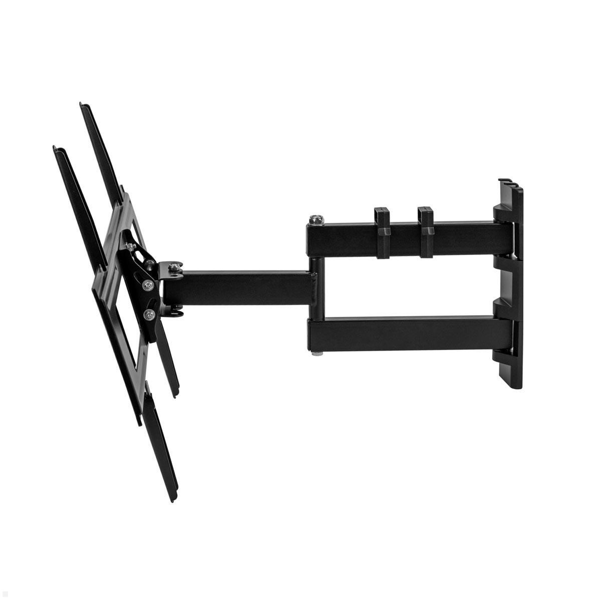 MonLines MWH021B schwenkbare TV Wandhalterung 37 bis 75 Zoll, schwarz Seitenansicht