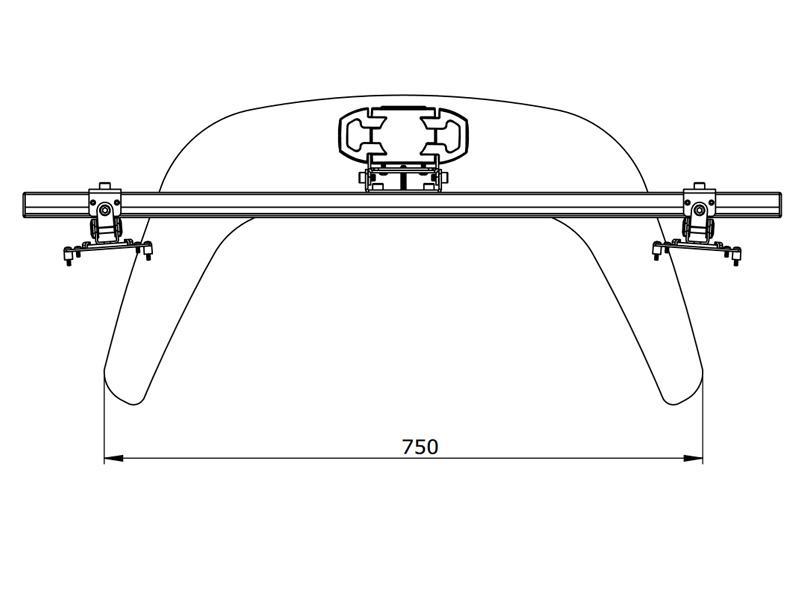 SMS Multimonitor Tischhalterung Control 2x2 Standfuß  (MM051012)