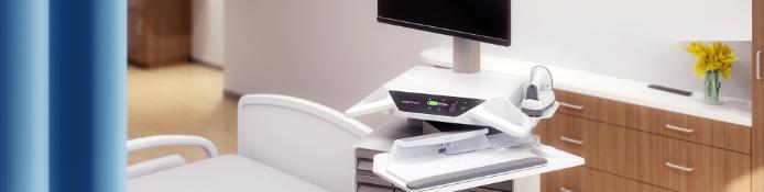 Mobile Visitenwagen für Krankenhaus, Arztpraxen von Ergotron, Compulocks