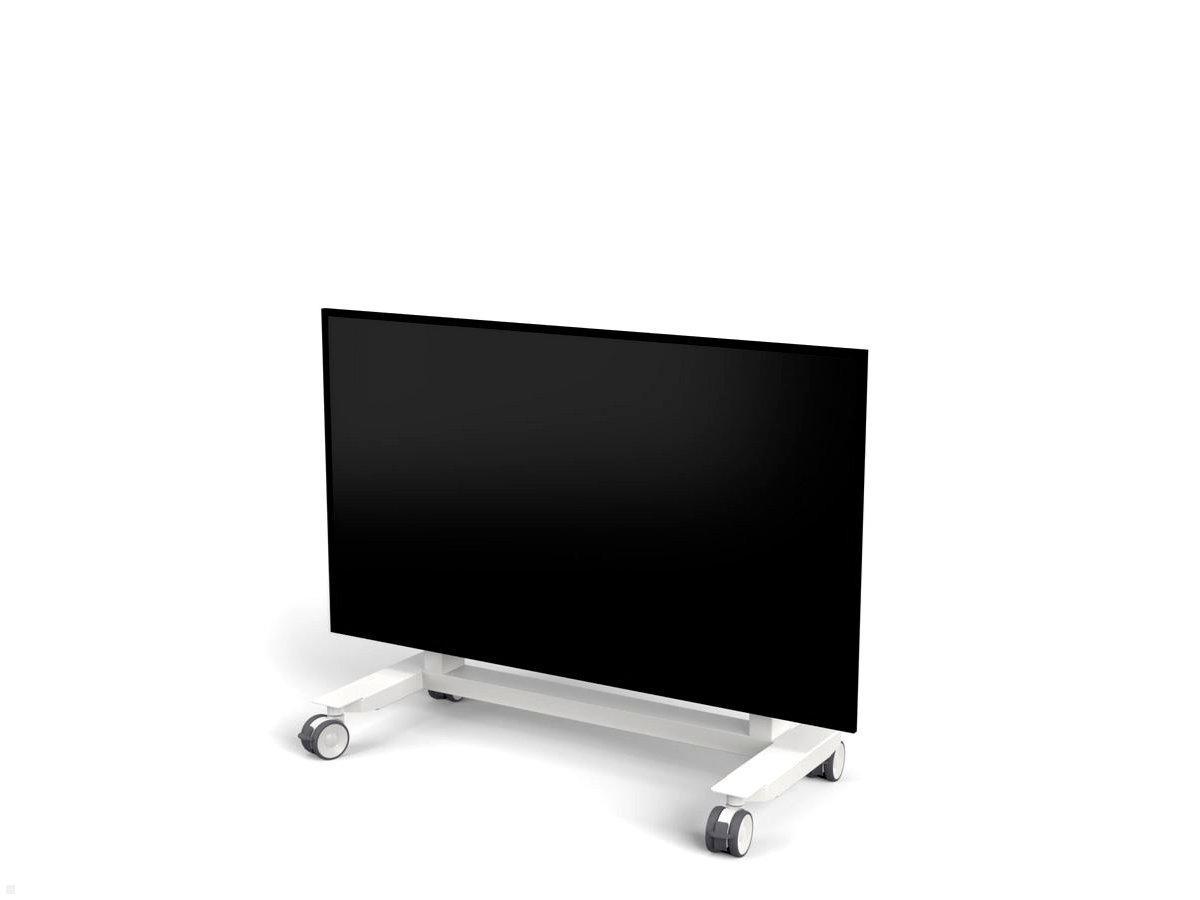 SMS Func VeriTable elektrischer Monitorständer, 90° neigbar, mobil, weiß min. Höheneinstellung