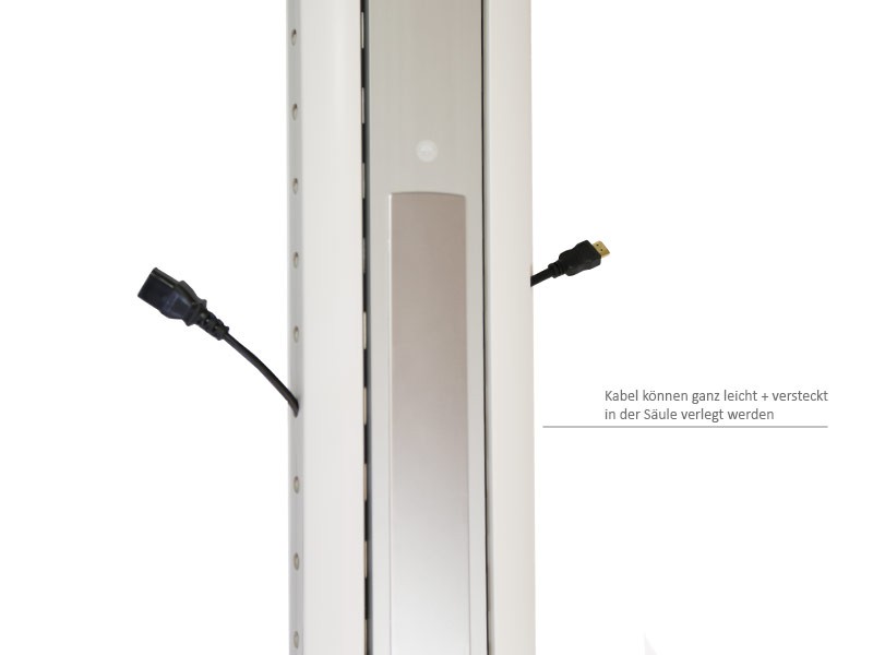 SMS Messekit X FH M 1955 Monitorständer Säule Kabelmanagement