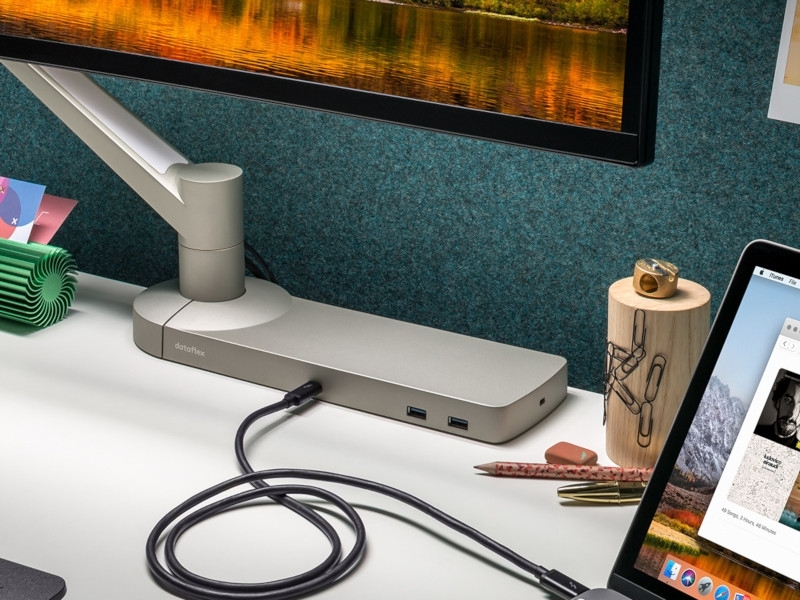 Dataflex Viewlite link USB-C Dockingstation (58.802) silber Anwendung Notebook