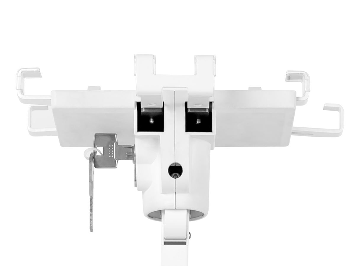 Gripzo Tablet Tischhalterung 7-11 Zoll DS, weiß abschließbar