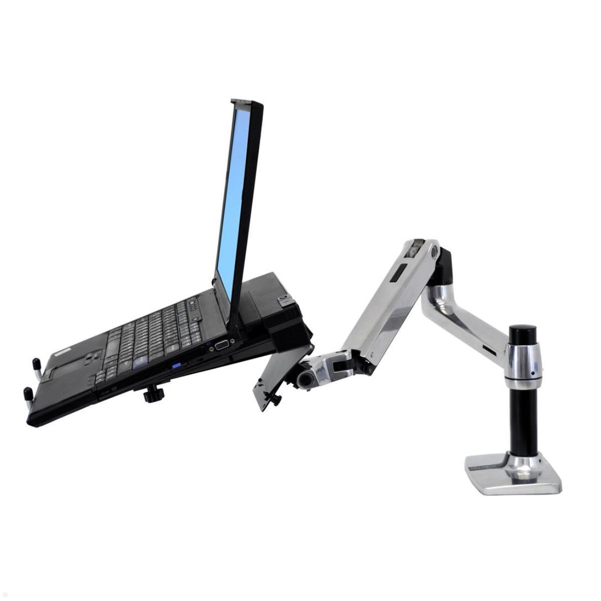 Ergotron LX Laptop Tischhalterung schwenkbar (45-241-026 + 50-193-200), silber