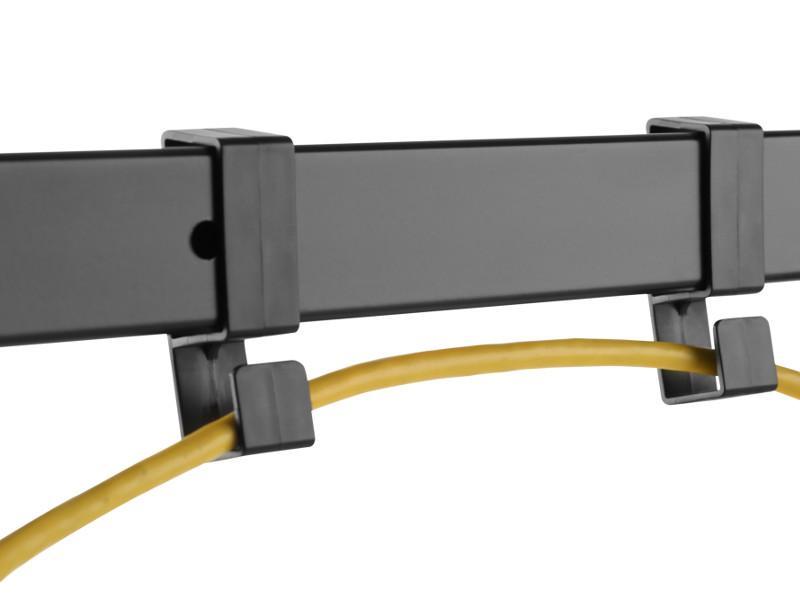 MonLines mySwing MSM04 elektrische TV Wandhalterung, schwarz, Kabelführung