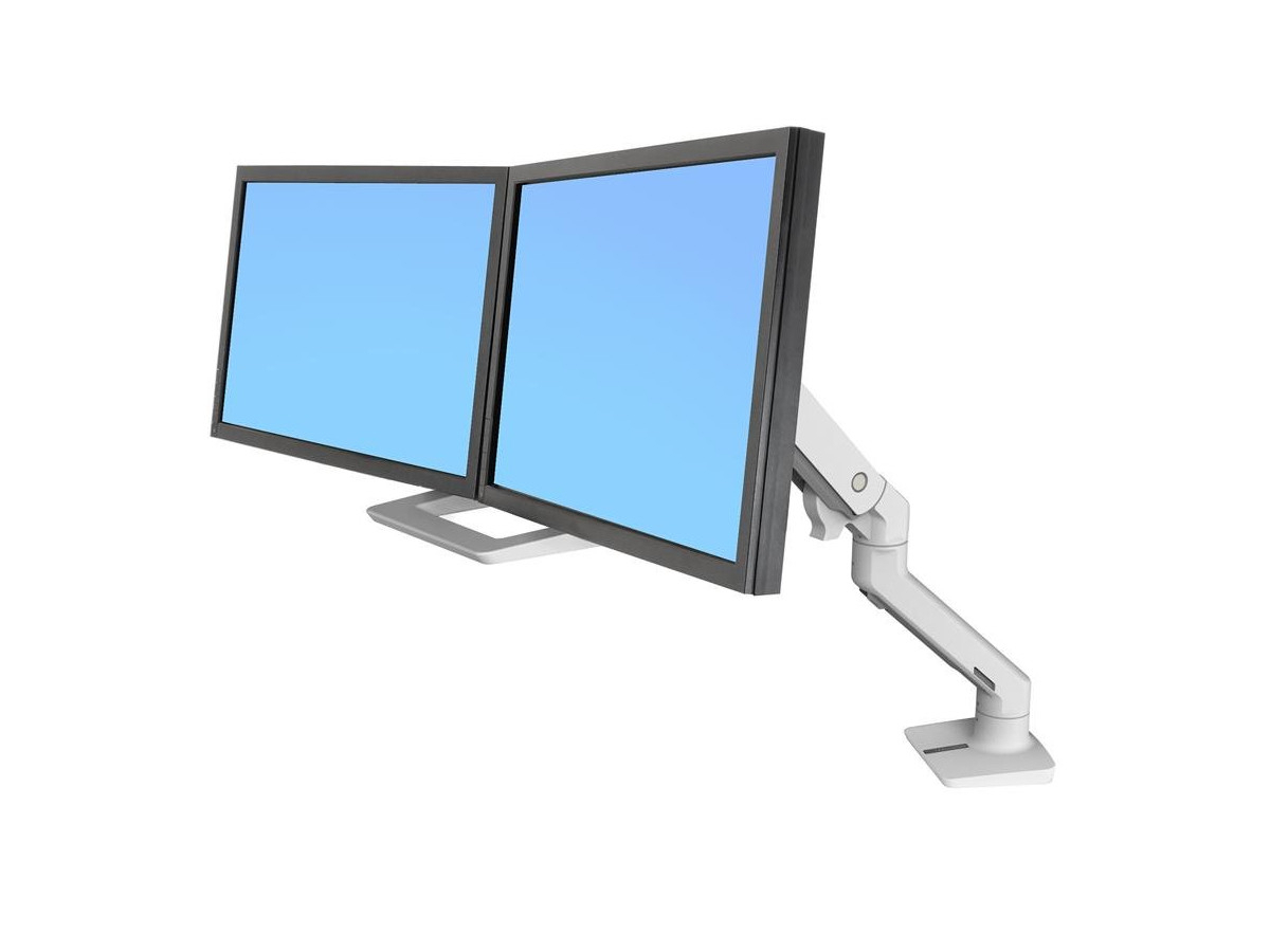 Ergotron HX Dual Tisch Monitorhalterung für USM Tisch, weiß (46-477-217)