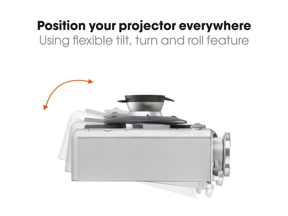 Vogels EPW 6565 Beamer Wandhalterung 10 kg, 360 Grad schwenkbar flexible Positionierung des Projektors