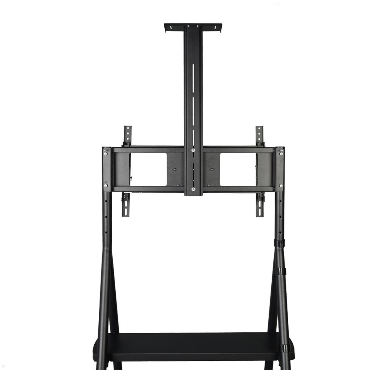 Neomounts NS-M1500BLACK mobiler Videokonferenz Ständer bis 65 Zoll, schwarz, Kamerablage hoch