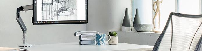 Monitor Tischhalterung für USM Haller Schreibtische - Monitorhalterung