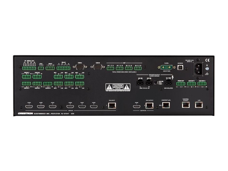 Crestron 4K-DigitalMedia Präsentationssystem 250-C Serie-3 Rückseite