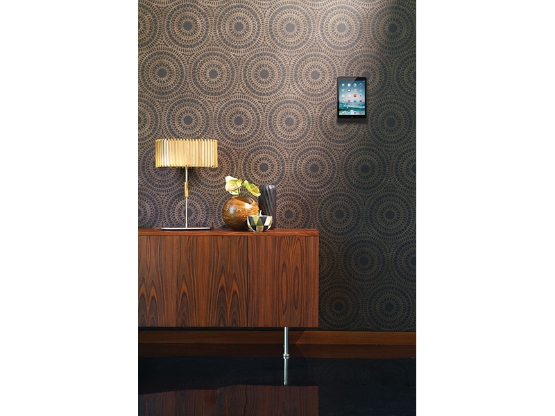 Basalte Eve iPad 9.7 Zoll diebstahlsichere Tablethalter eckig gebürstetes Aluminium an der Wand