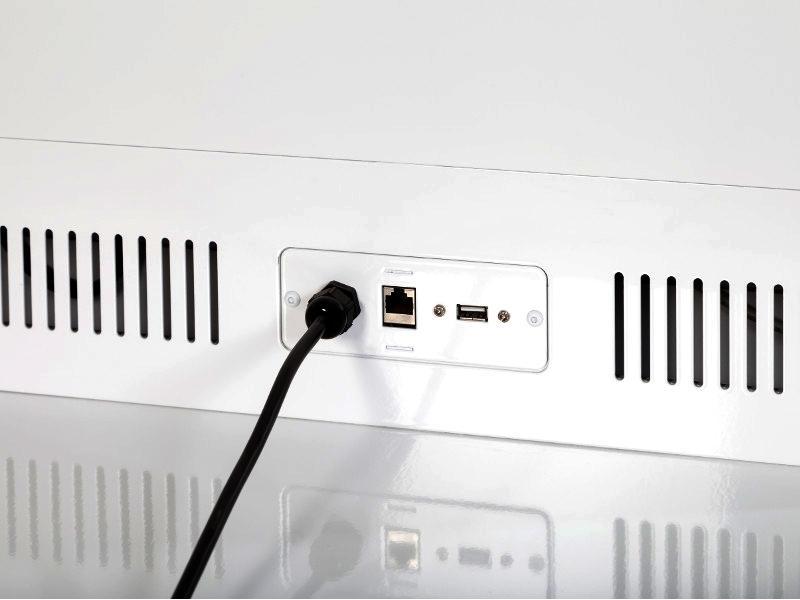 MonLines MDS017W Design PCAP Touch Display Stele 32 Zoll THIN Premium Anschlüsse