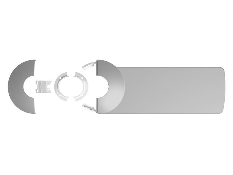 Dataflex Viewlite link USB-C Dockingstation (58.802) silber Lieferumfang