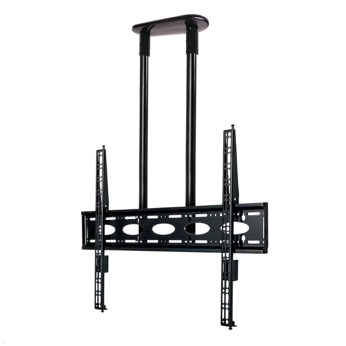 B-Tech BT8448-100/BB TV Deckenhalter für schwere Monitore bis 120 Zoll, Säulenlänge 1m