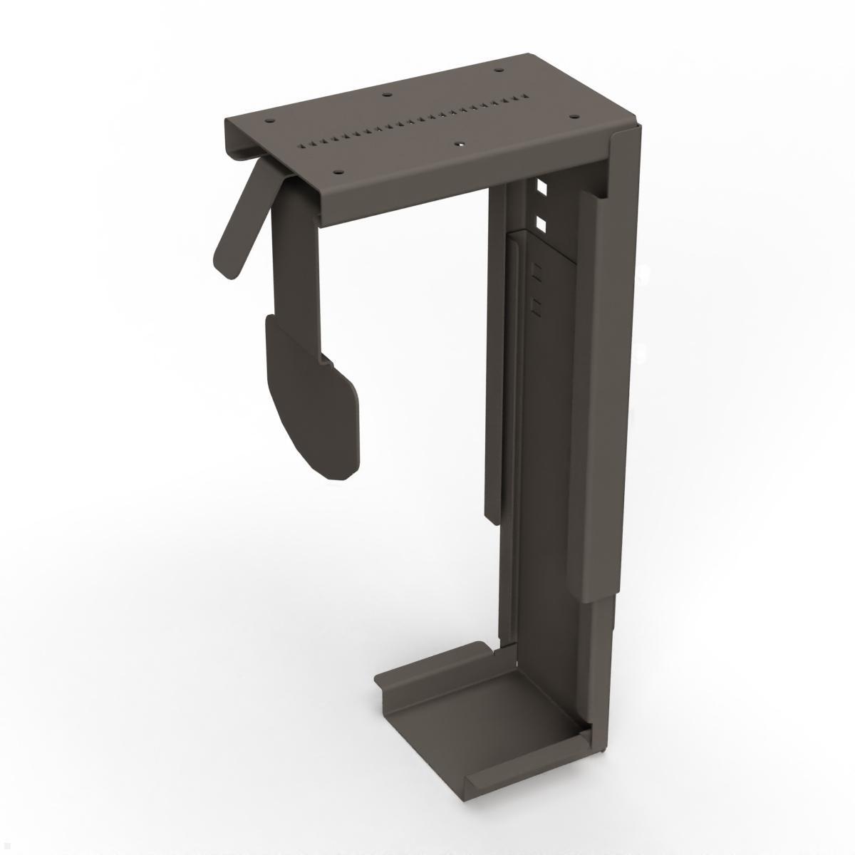 TecLines TPH001B PC Halterung Untertisch 80-220 mm, schwarz