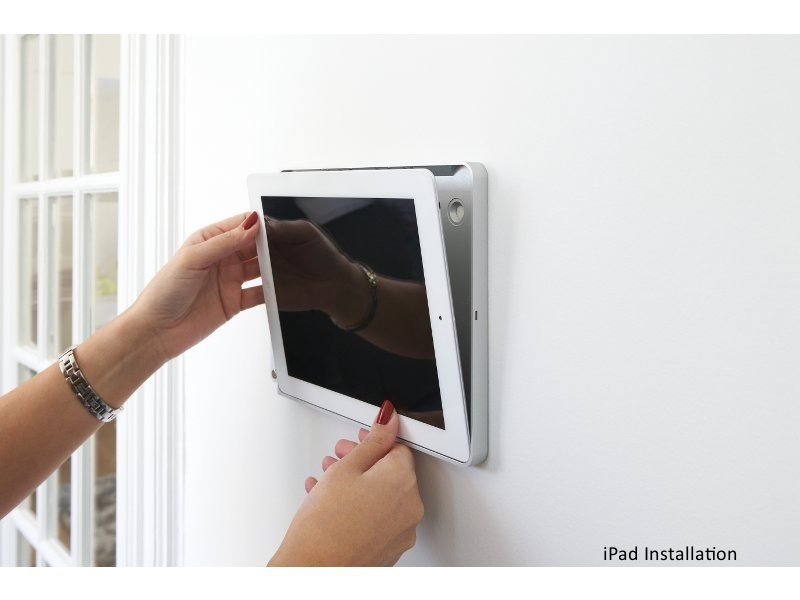 Basalte Eve iPad 9.7 Zoll diebstahlsichere Tablethalter eckig gebürstetes schwarz rausnehmen