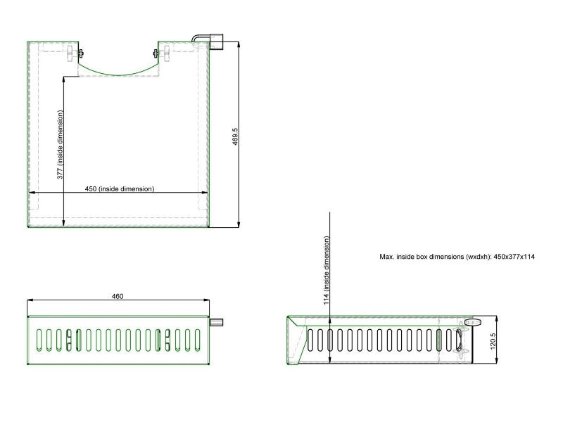 SmartMetals Zubehör abschließbare Media Box Maße