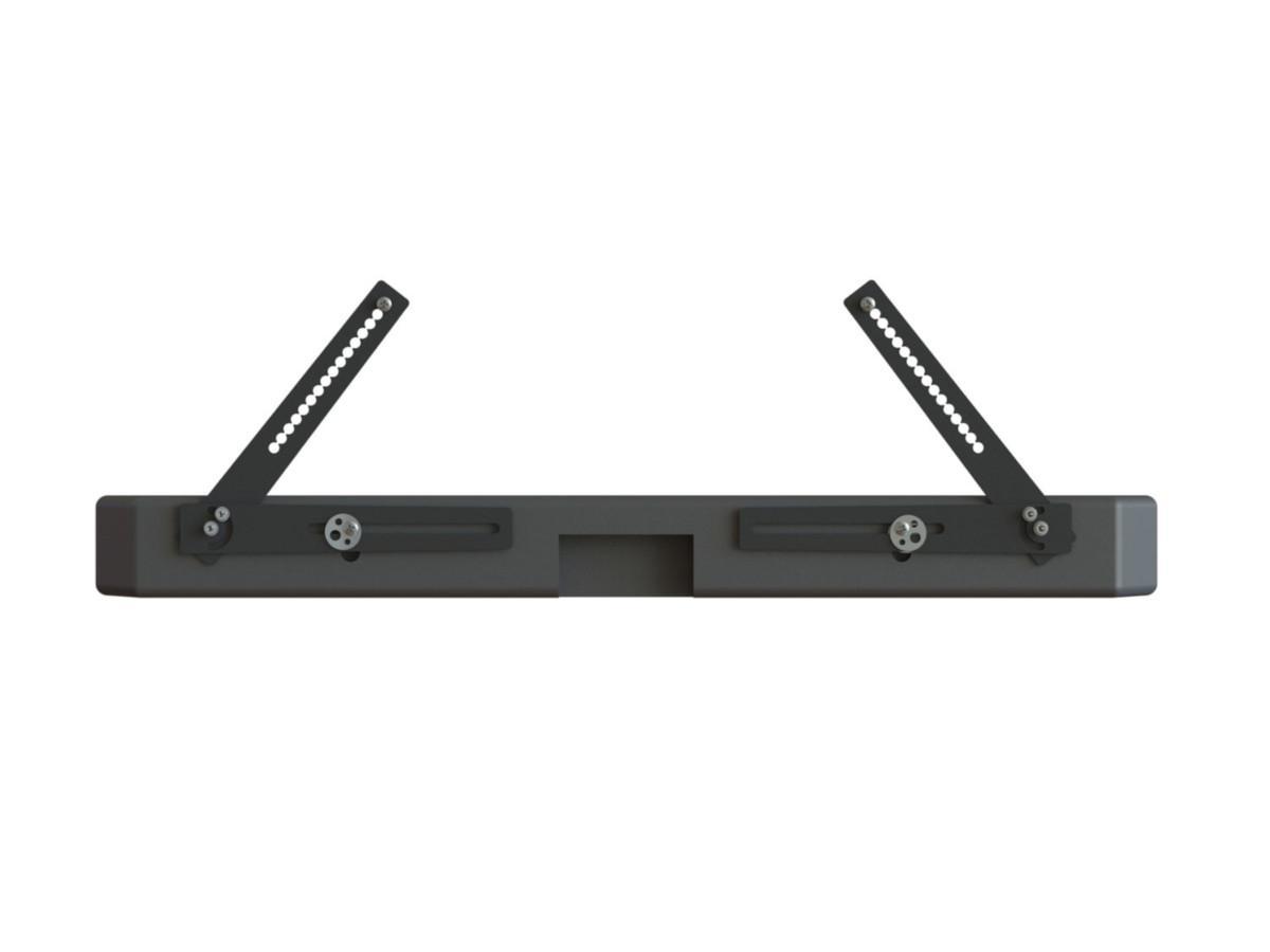 SMS Icon Universal Soundbar Halterung, schwarz (C121U002-1A) Rückansicht mit Soundbar