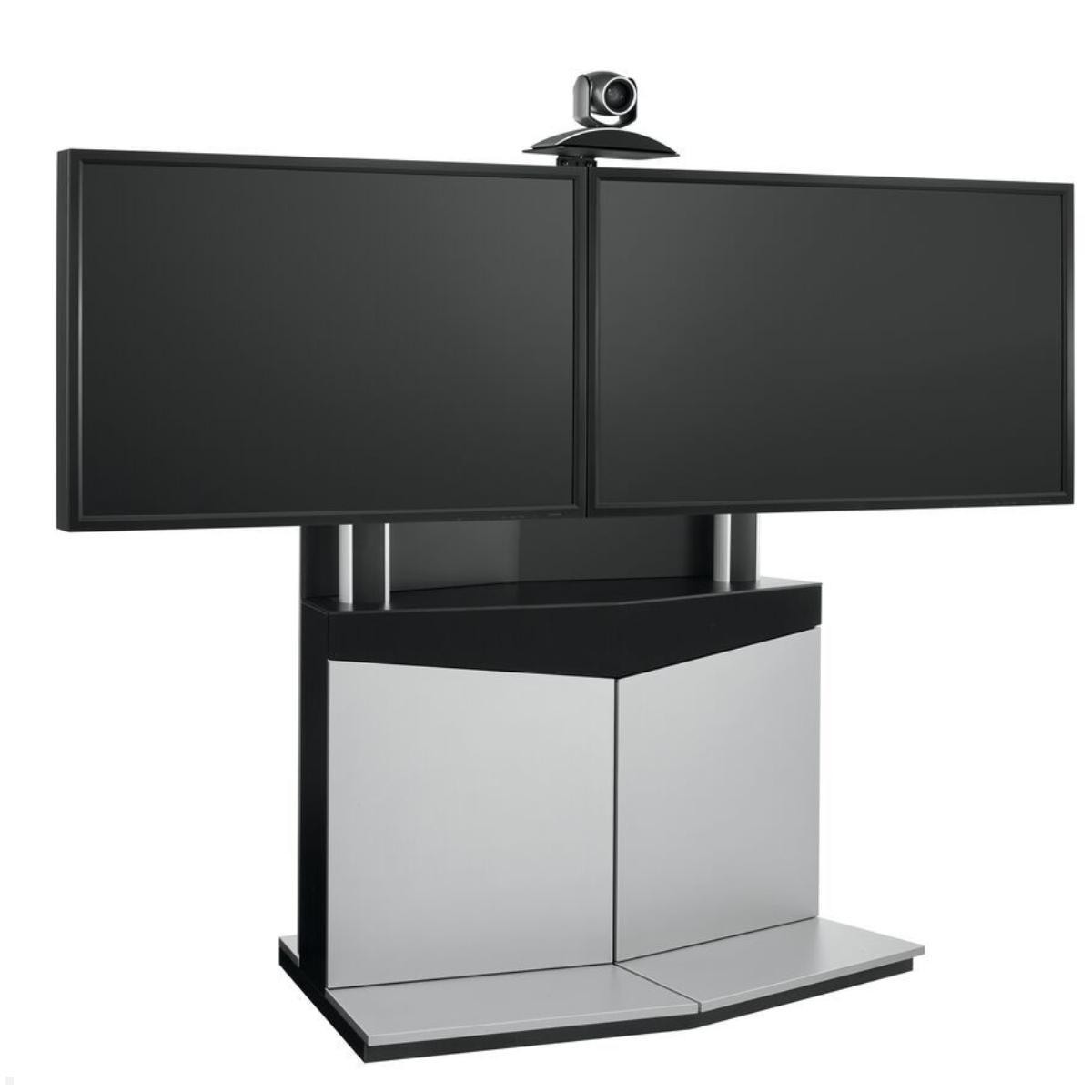 Vogels PFF 5211 Videokonferenz Möbel für 1 oder 2 Displays, Ansicht mit Monitoren (nicht enthalten)