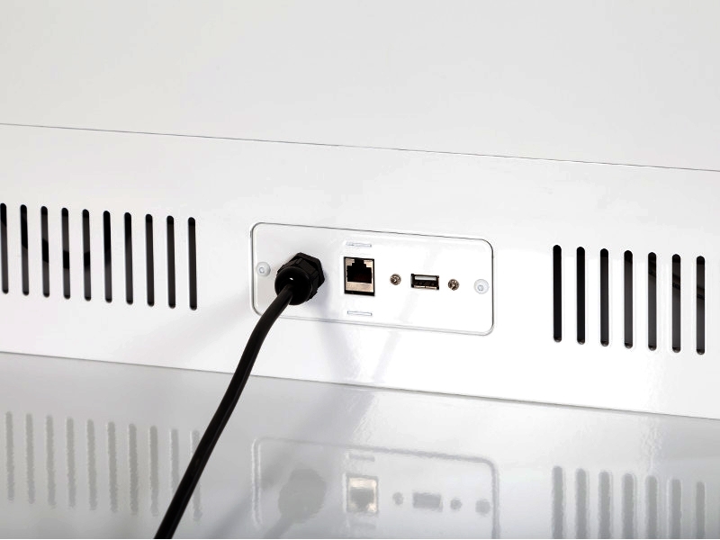 MonLines MDS011W Design Display Stele 65 Zoll Anschlüsse