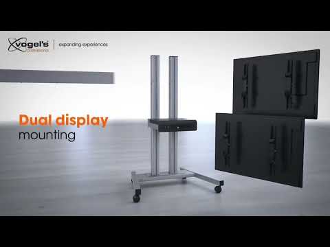 Vogels F1844S TV Ständer bis 65 Zoll, neigbar, silber