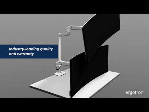 Ergotron LX Dual Monitor Tischhalterung 40 Zoll, schwarz (45-509-224)