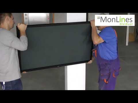 MonLines mySwing MSM08 elektrische TV Wandhalterung bis 75 Zoll, schwarz