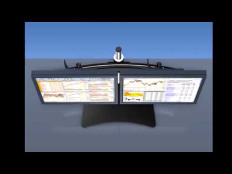 MonLines MTH249G Para 3+3 Monitor Tischhalterung Tischklemme bis 32 Zoll, grau