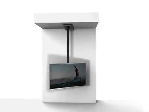 Wissmann schiebbare TV Deckenhalterung ceiling art 116-F230 40-75 Zoll, schwarz