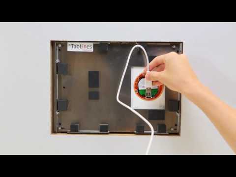 TabLines TWE062W Tablet Wandeinbau für Apple iPad 9.7 (2018), weiß