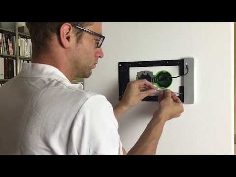 smart things sDock Fix Wandhalter Samsung Tab S7+ / S7FE / S8+ 12.4, schwarz