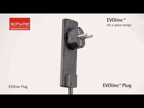 EVOline PlugFix Flachstecker mit 1,5m Kabel Aderendhülsen schwarz