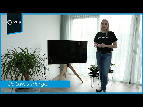 Cavus TRIANGLE-OAK TV Ständer 32-65Zoll, VESA 400x200, Eiche Holz